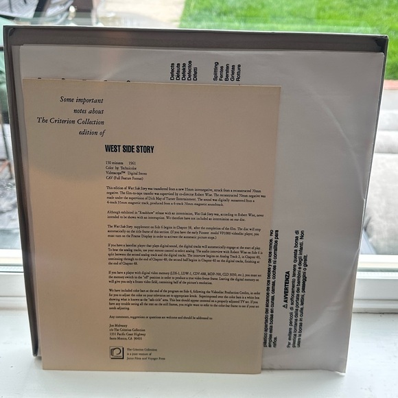 West Side Story Laser Disc - Picture 5 of 7